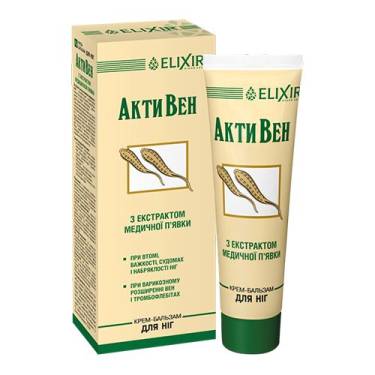 Cream-balm "AktiVen" with medicinal leech extract