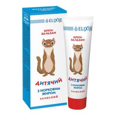 Protective cream-balm for children with mink oil 75 ml
